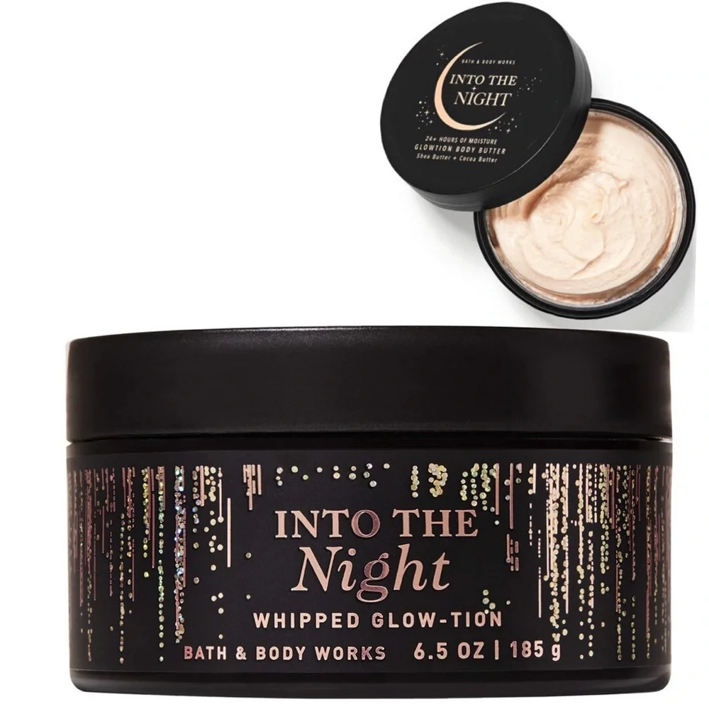 3 INTO THE NIGHT bubble bath & Whipped Glow-tion